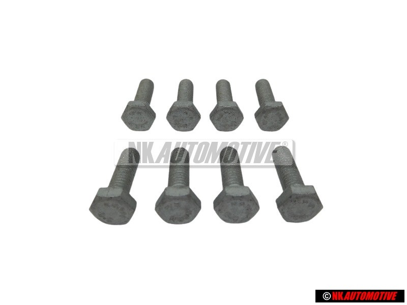 8x Genuine VW Hexagon Bolt M6x20 - N 01021710