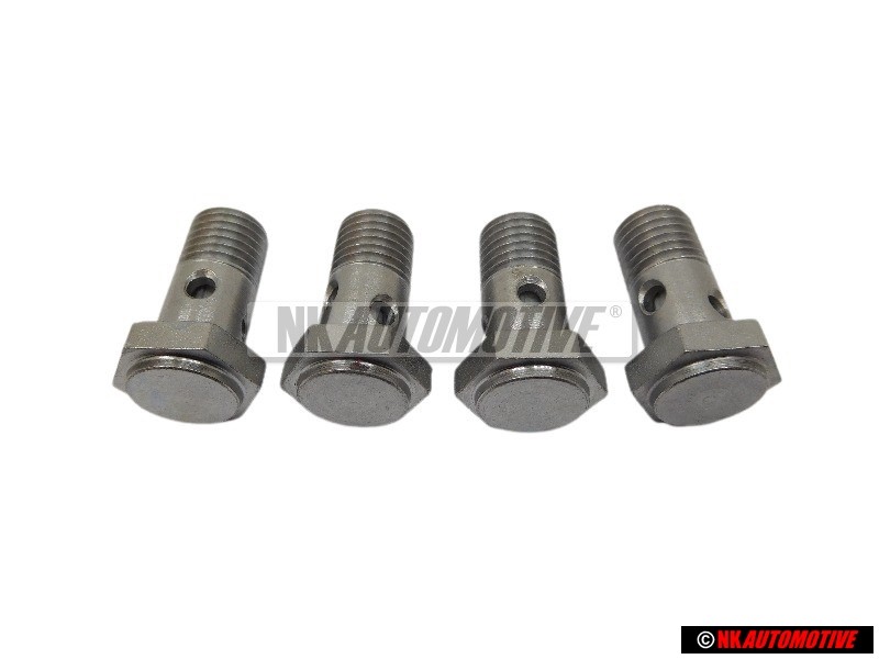 4x Genuine VW Banjo Bolt With Filter - 048133505