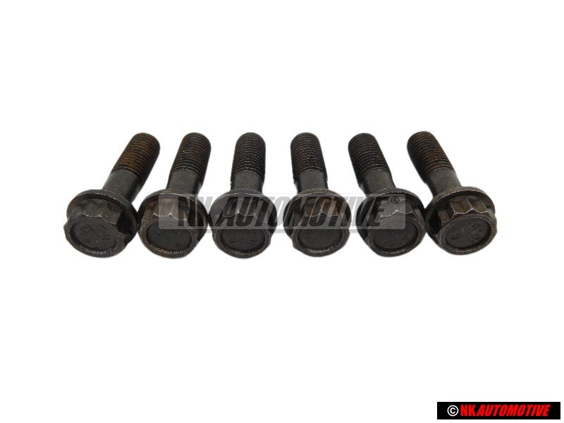 6x Genuine VW 12-Point Head Bolt - N 10101001