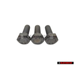 3x Genuine VW Hexagon Bolt M8x22 - N 01024118