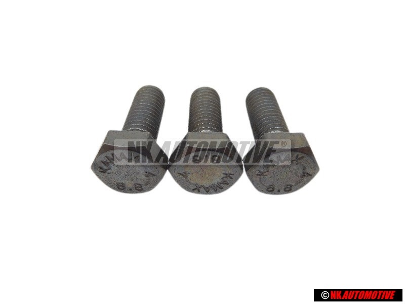 3x Genuine VW Hexagon Bolt M8x22 - N 01024118