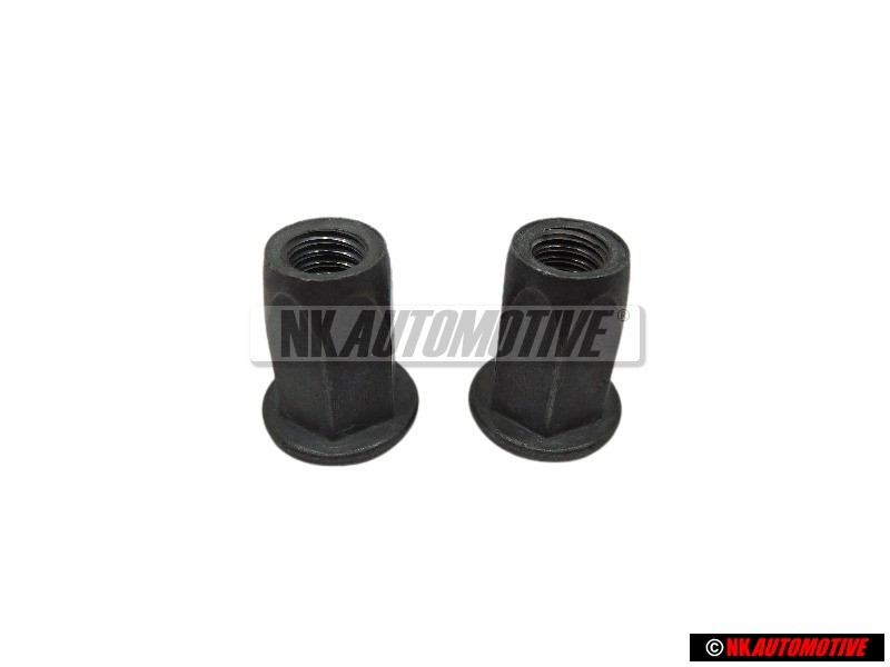 2x Genuine VW Rivetted Cap Nut - N 90252104