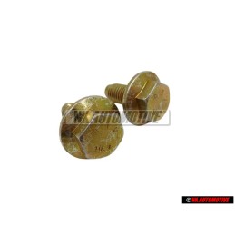 2x Genuine VW Hexagon Collared Bolt M10x25 - N 10141701