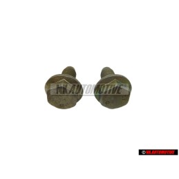 2x Genuine VW Hexagon Collared Bolt M10x24 - N 10257501