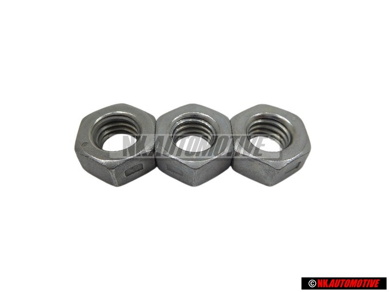3x Genuine VW "Hexagon Nut, Self-Locking" - N 90074401