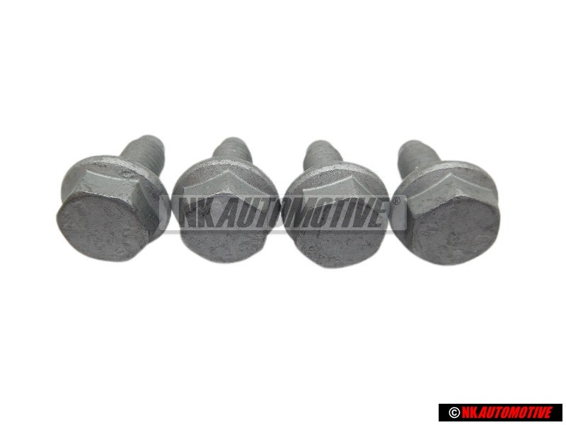 4x Genuine VW Hexagon Collared Bolt M8x20 - N 01953310