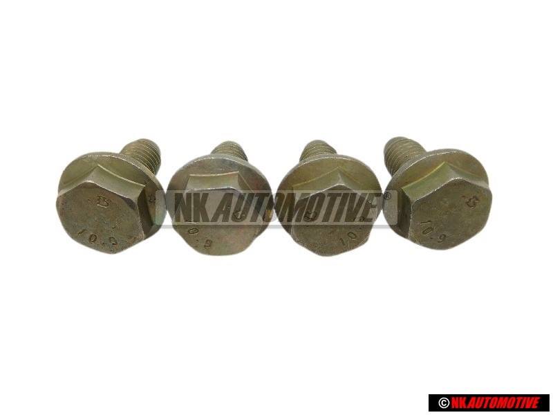 4x Genuine VW Hexagon Collared Bolt M10x24 - N 10257501