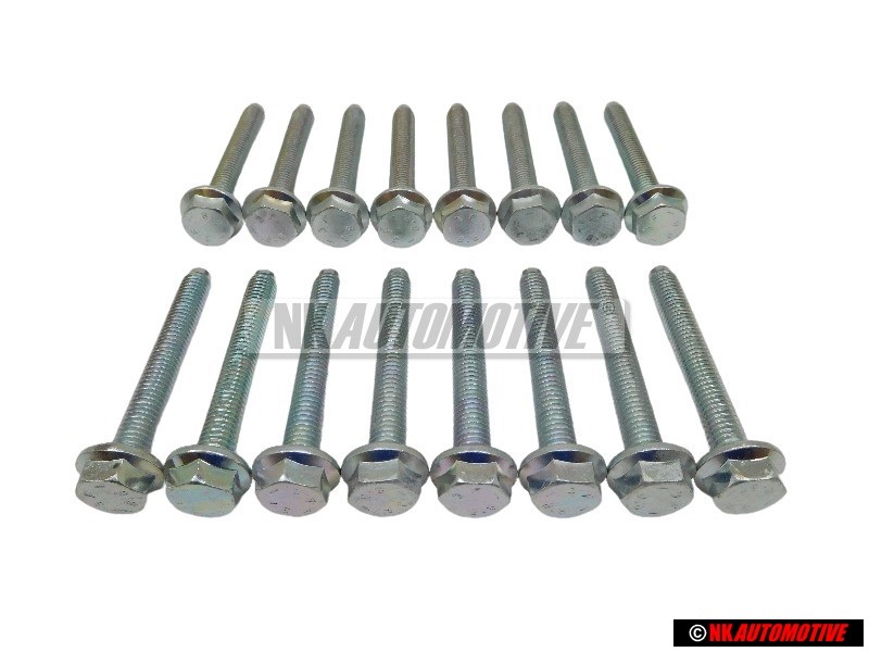 16x Genuine VW Hex Collared Bolt - N 10138905