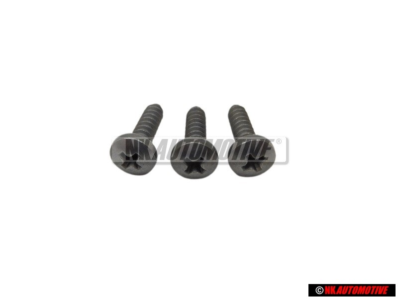 3x Genuine VW Oval Head Panel Screw Bolt 4.8x19 - N 01397520