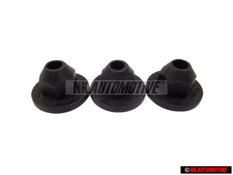 3x Genuine VW Hexagon Collar Nut - 171201969
