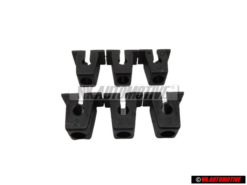 6x Genuine VW Clip Expanding Nut - 811807577C