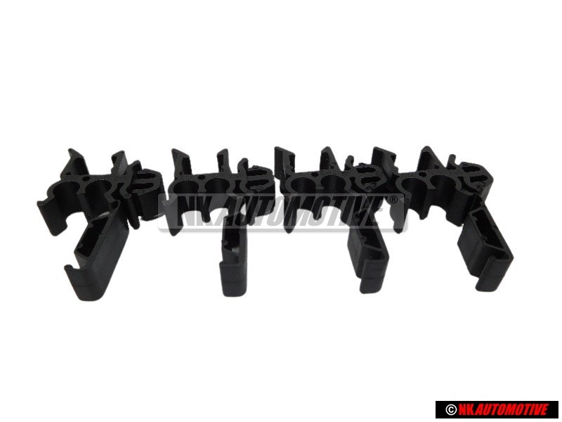 4x Genuine VW Spray Jet Nozzle Hose Bracket - 357955747