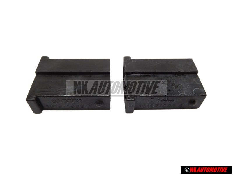 2x Genuine VW Flat Contact Housing - 161971989C