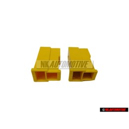 2x Genuine VW Flat Connector Housing - 161971988C