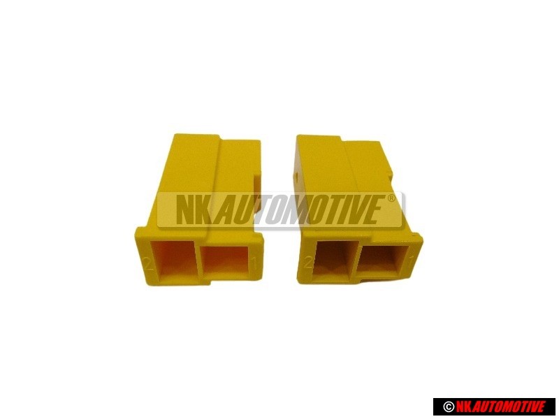2x Genuine VW Flat Connector Housing - 161971988C