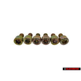 6x Genuine VW Socket Head Bolt With Hexagon Socket Head - N 0147506