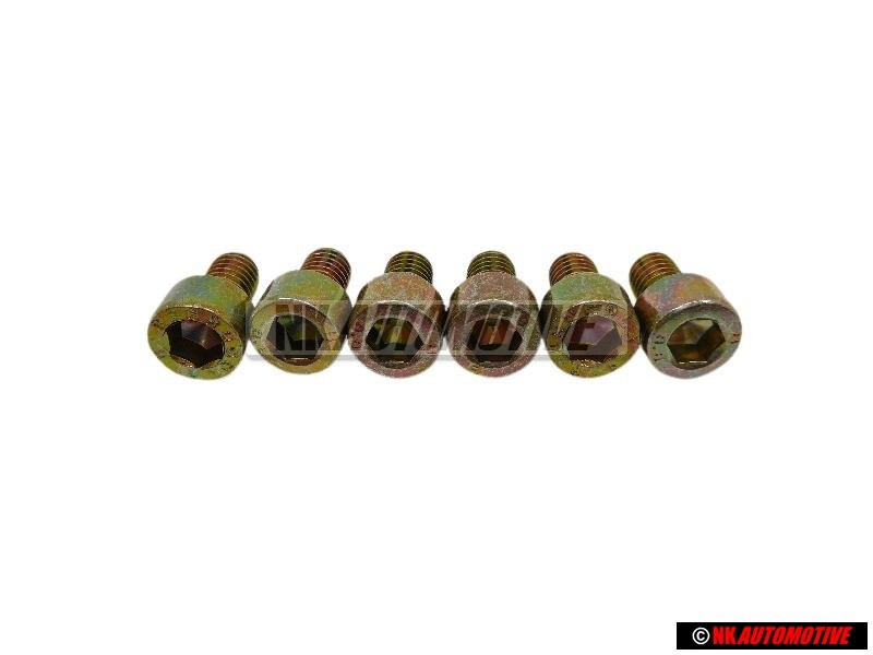 6x Genuine VW Socket Head Bolt With Hexagon Socket Head - N 0147506