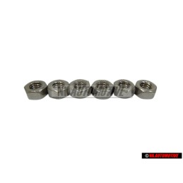 6x Genuine VW Hexagon Nut - N 01100627