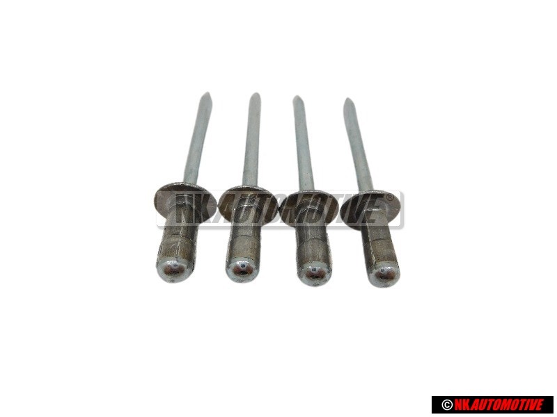 4x Genuine VW Pop Rivet - N 90437401