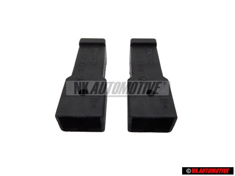 2x Genuine VW Flat Connector Housing - 161971976A