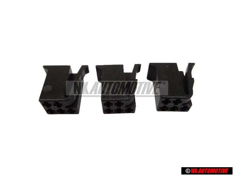 3x Genuine VW Flat Contact Housing - 357959869