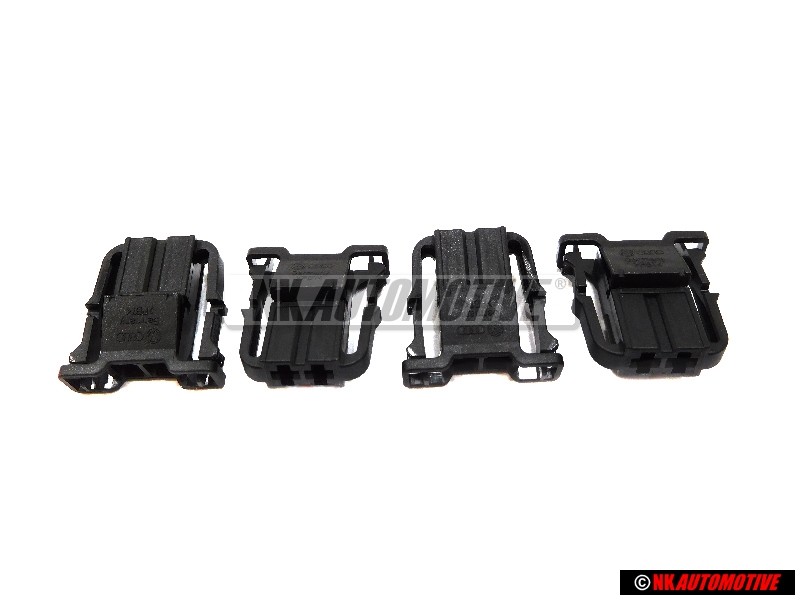 4x Genuine VW Flat Contact Housing - 1J0972923, 1J0972702