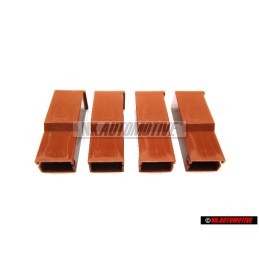4x Genuine VW Flat Connector Housing - 431971995