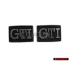 2x Genuine VW GTI Side Badge Emblem Chrome - 191853688J GX2