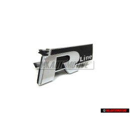 Genuine VW R LINE Front Grill Badge Chrome Black - 3AA853948 FXC