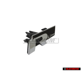Genuine VW R LINE Front Grill Badge Chrome Black - 3AA853948 FXC
