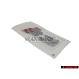 Genuine Audi S3 Rear Boot Badge Emblem Chrome Red - 8P0853735 2ZZ