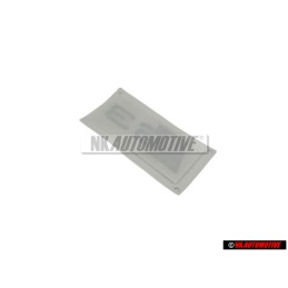 Genuine Audi S3 Rear Boot Badge Emblem Chrome Red - 8P0853735 2ZZ