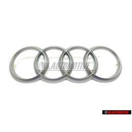 Genuine Audi Rings Engine Cover Badge Emblem Silver - 022103940C