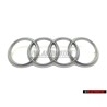 Genuine Audi Rings Engine Cover Badge Emblem Silver - 022103940C