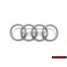 Genuine Audi Rings Engine Cover Badge Emblem Silver - 022103940C