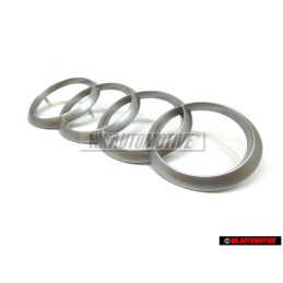 Genuine Audi Rings Engine Cover Badge Emblem Silver - 022103940C