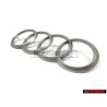 Genuine Audi Rings Engine Cover Badge Emblem Silver - 022103940C