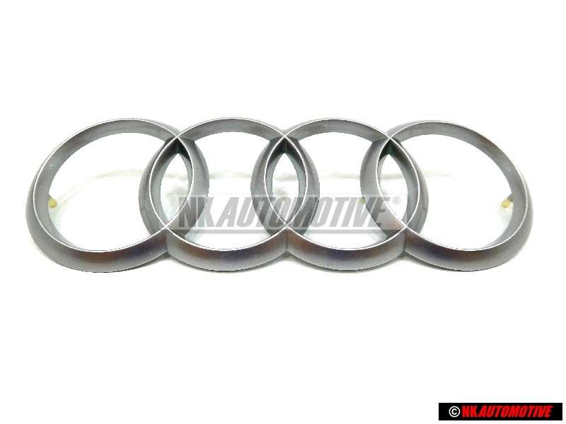 Genuine Audi Rings Engine Cover Badge Emblem Silver - 4H0103940A