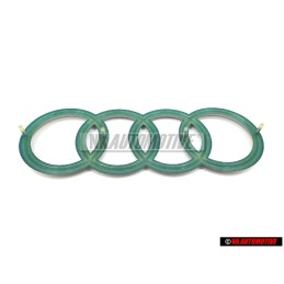 Genuine Audi Rings Engine Cover Badge Emblem Silver - 4H0103940A