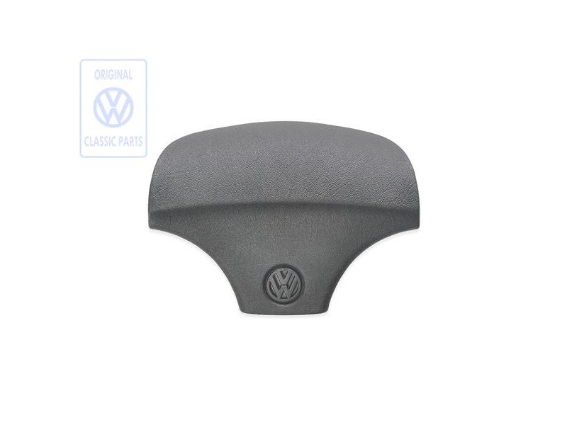 Genuine VW Cover Cap For Steering Wheel Satin Black - 867419669E 01C