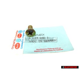 Genuine VW Oval Head Countersunk Bolt - N 0330401