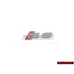 Genuine Audi S6 Rear Badge Emblem Chrome Red - 4B0853735 2ZZ