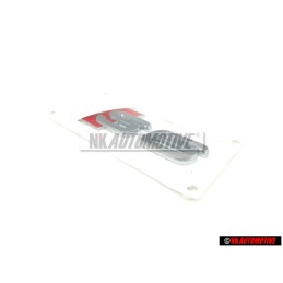 Genuine Audi S6 Rear Badge Emblem Chrome Red - 4B0853735 2ZZ