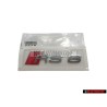 Genuine Audi RS6 Rear Boot Badge Emblem Chrome Red - 4B0853740 2ZZ