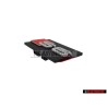 Genuine Audi S6 Front Grill Badge Emblem Black Chrome Red - 4B3853735A 2ZZ