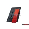 Genuine Audi S6 Front Grill Badge Emblem Black Chrome Red - 4B3853735A 2ZZ