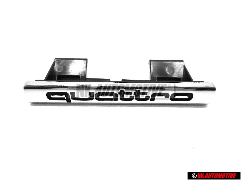 Genuine Audi QUATTRO Front Grill Badge Emblem Chrome - 4B3853736A 2ZZ