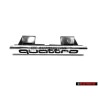 Genuine Audi QUATTRO Front Grill Badge Emblem Chrome - 4B3853736A 2ZZ