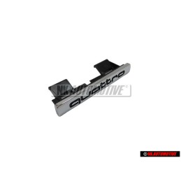 Genuine Audi QUATTRO Front Grill Badge Emblem Chrome - 4B3853736A 2ZZ