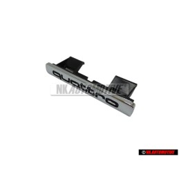 Genuine Audi QUATTRO Front Grill Badge Emblem Chrome - 4B3853736A 2ZZ